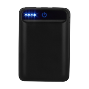 CRG 026, POWER BANK NIPET. Batería auxiliar para smartphone con linterna LED. capacidad 6000 mAh. Incluye cable cargador compatible con USB y micro USB.